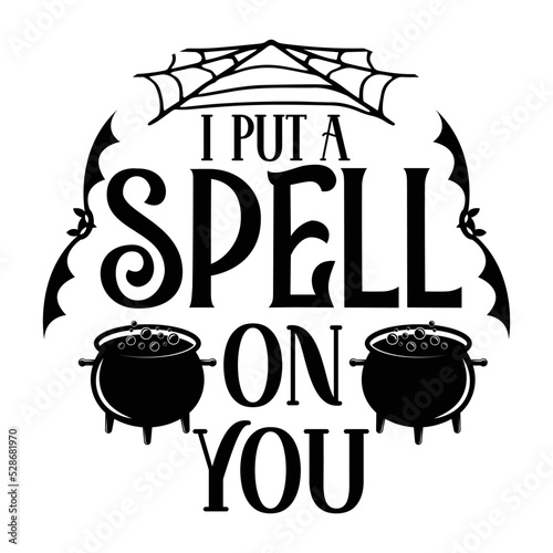 I put spell on you Round Sign svg