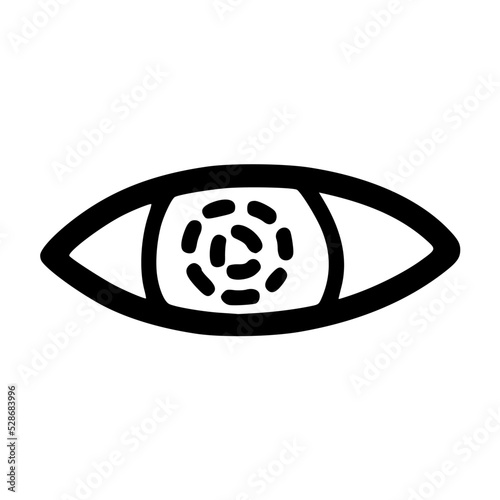 android robot circle eye lineart vector illustration icon design with doodle hand drawn style