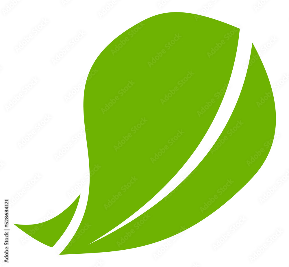 Green leaf icon. Natural organic symbol. Nature logo Green leaf icon. Natural organic symbol. Nature logo