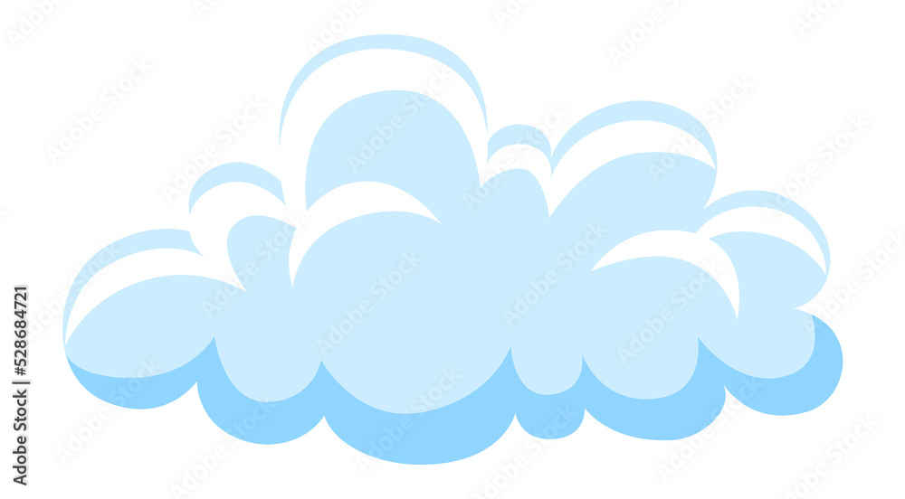 Cloud icon. Cartoon sky symbol. Cute and fluffy Cloud icon. Cartoon sky symbol. Cute and fluffy