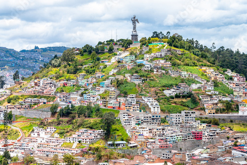 views of quito old town, ecuador