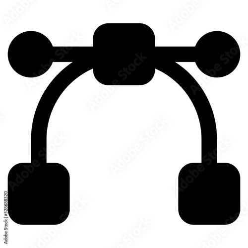 Vector glyph icon