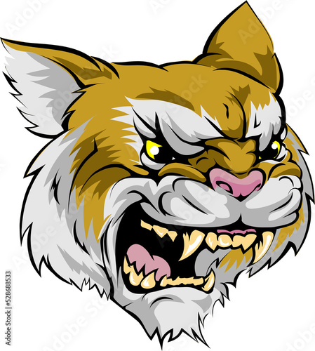Wildcat mascot character photo