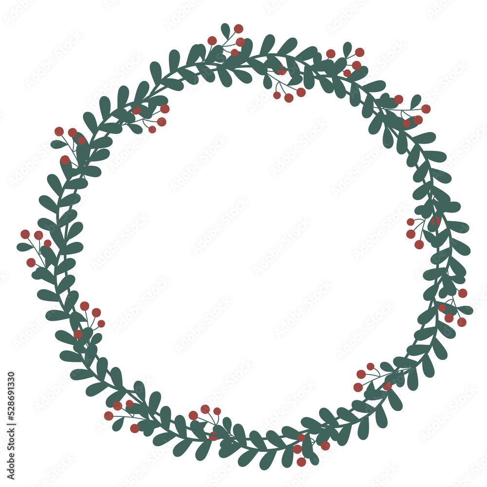 Obraz premium Christmas flat frames and borders