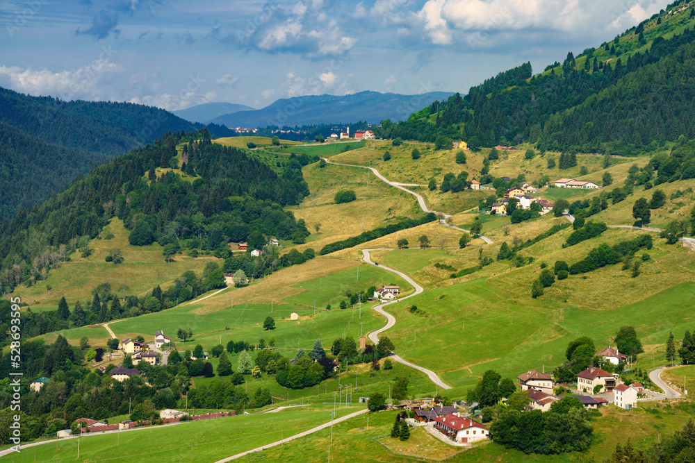 Landscape on the plateau of Asiago, Vicenza