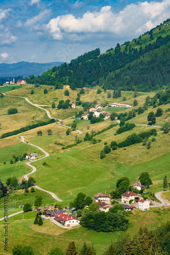 Landscape on the plateau of Asiago, Vicenza photo