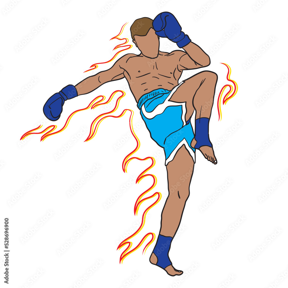 Kickboxing Ilustraciones Stock, Vectores, Y Clipart – (9,142 Ilustraciones  Stock)