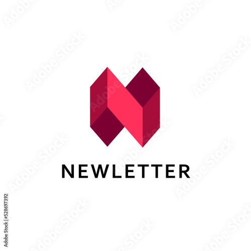 Vector logo design template for business. Letter N logo. Free Download Vector logo design template for business. Letter N logo. - GFXLoad