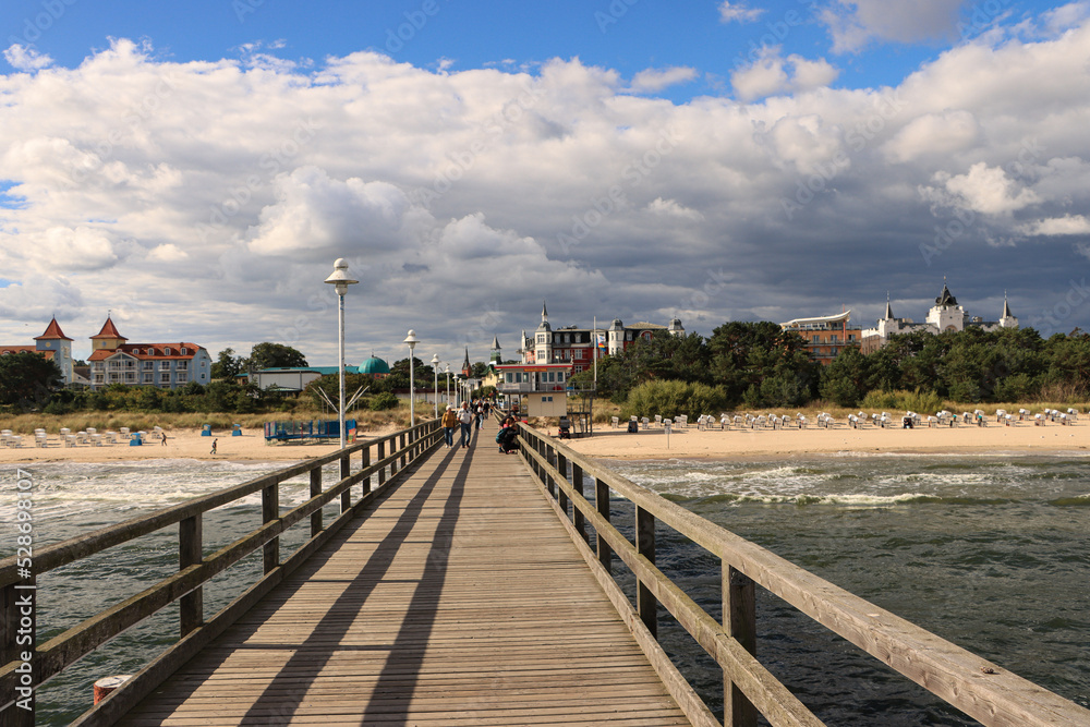 Ostseebad Zinnowitz; Panorama von der Vinetabrücke