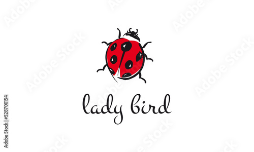 logo lady bird, love bug, good luck