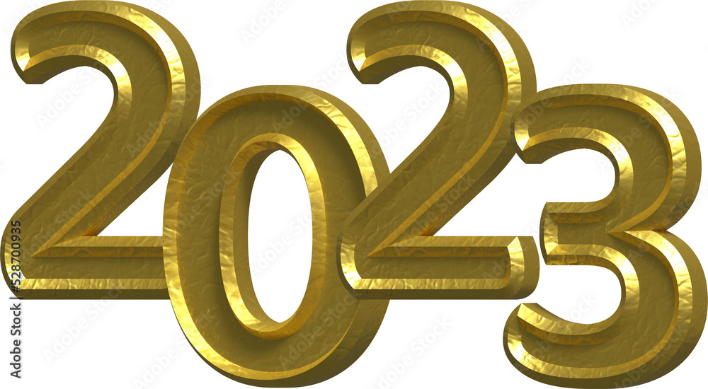 2023 New Year Holiday 3D Isometric Number Design Illustration 2023 New Year Holiday 3D Isometric Number Design Illustration