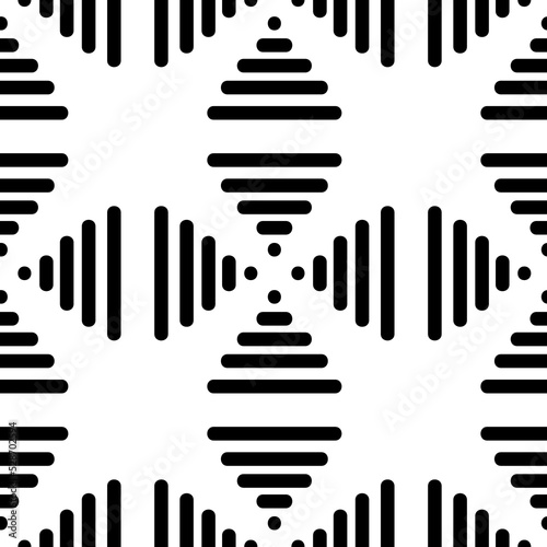 seamless abstract pattern with black strokes on a white background
