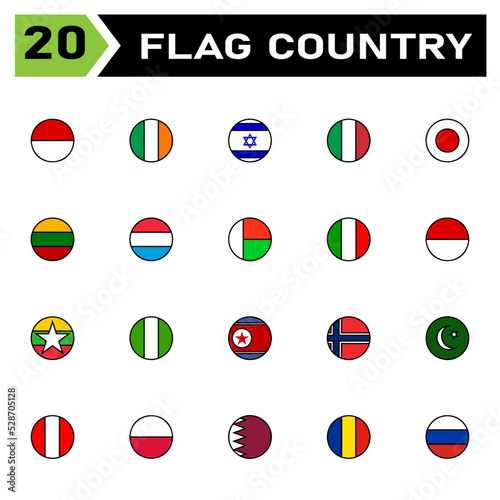 Flag country icon set include country, flag, symbol, national, travel, illustration, nation, icon, vector, emblem, set, sign, continent, international, all, indonesia, ireland, israel Free Download Flag country icon set include country, flag, symbol, national, travel, illustration, nation, icon, vector, emblem, set, sign, continent, international, all, indonesia, ireland, israel - GFXLoad