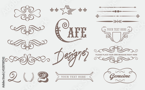 Cafe. Hand drawn classic design for you 