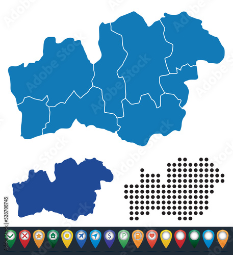 Set maps of Kronoberg County