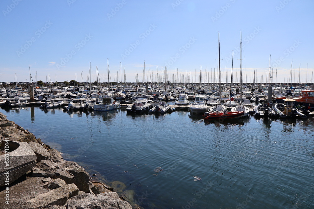 Le port de plaisance, ville de Pornichet, département de la Loire Atlantique, France