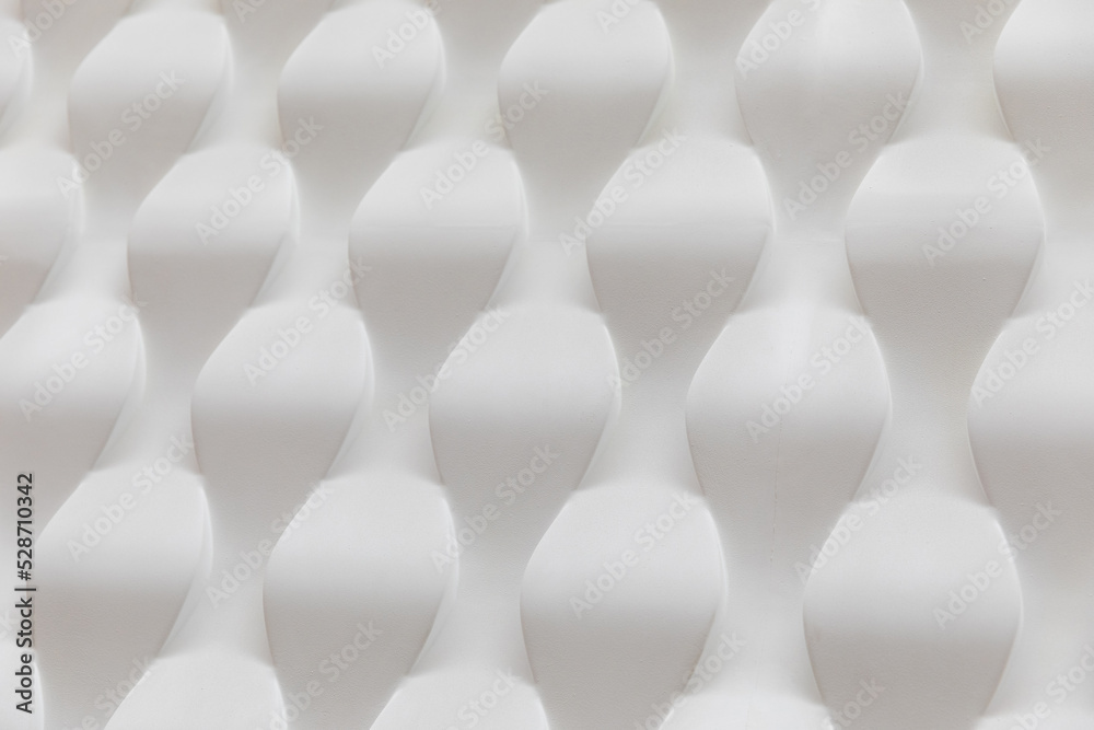 Obraz premium textured ceramic tile surface with bubbles of white color close-up