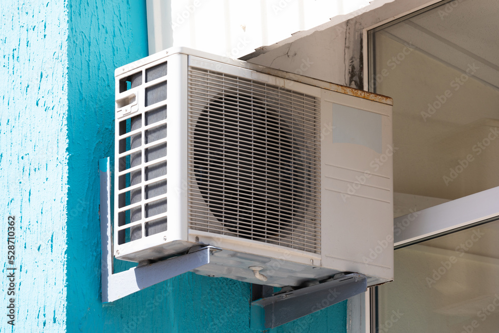 outdoor air conditioning unit outside the building outdoor air conditioning unit outside the building