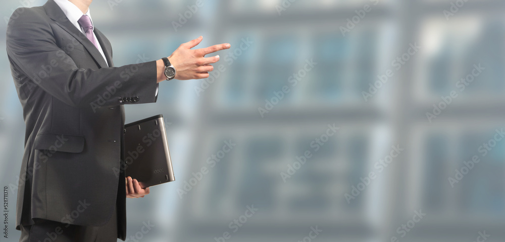 businessman works at the office - People isolated on modern office background businessman works at the office - People isolated on modern office background