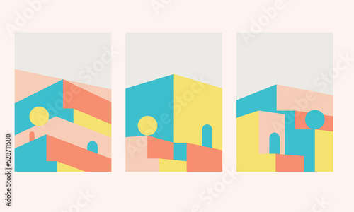 Abstract creative commercial banner template design.
