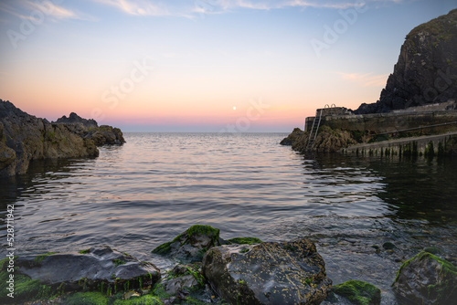 sunset over the sea