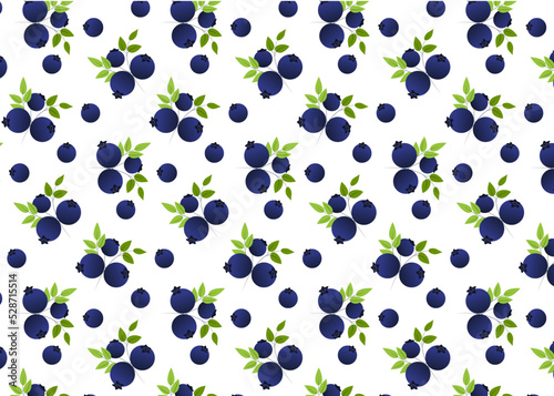 blueberry seamless pattern
