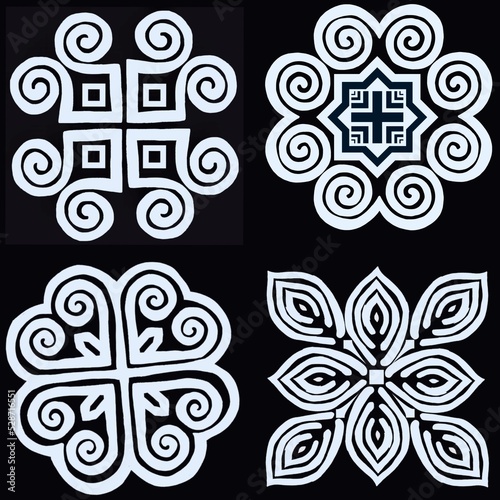 pattern with elements
