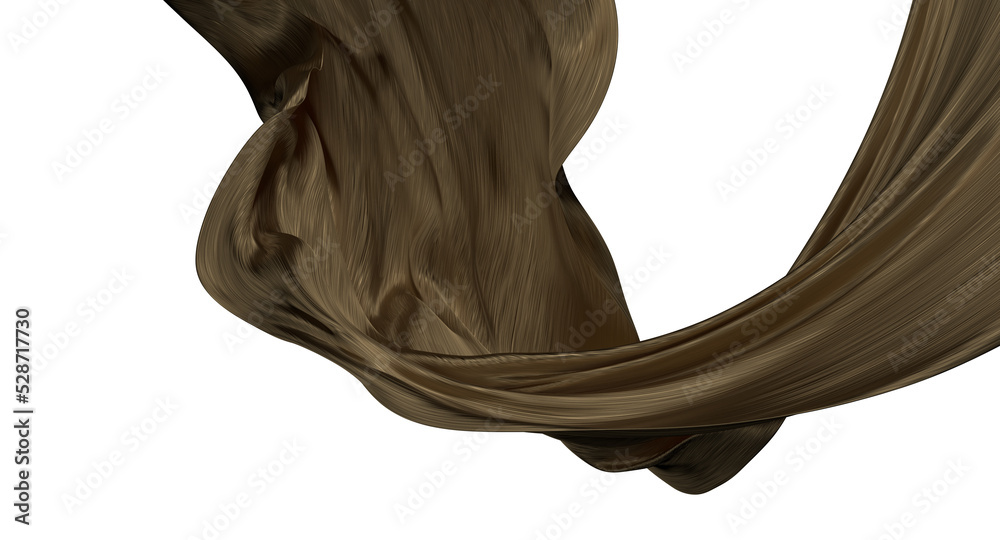 gold cloth background texture. 3D illustration.
