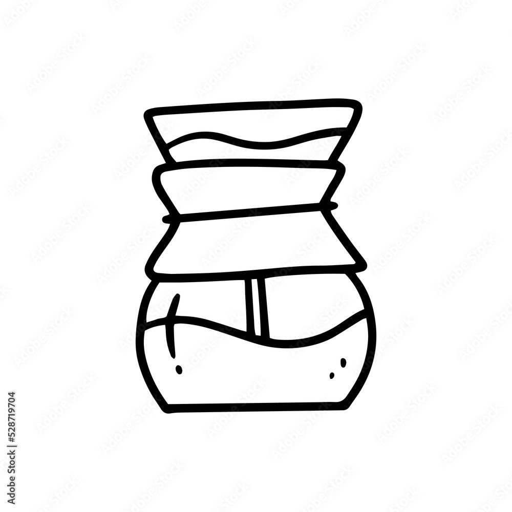decanters line art illustration for cafe and coffee shop design element decanters line art illustration for cafe and coffee shop design element