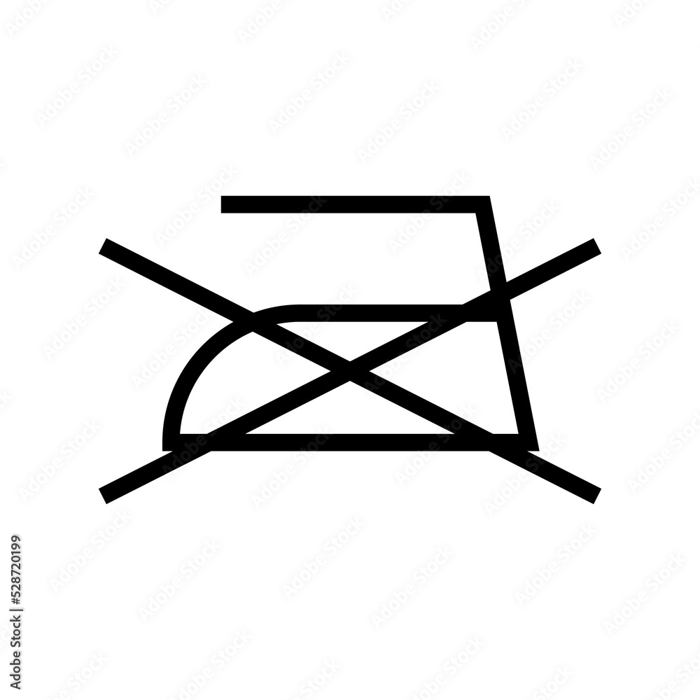 do not ironing in laundry symbol designs. laundry icon with line art concept. design elements for fashion and fabrics. do not ironing in laundry symbol designs. laundry icon with line art concept. design elements for fashion and fabrics.
