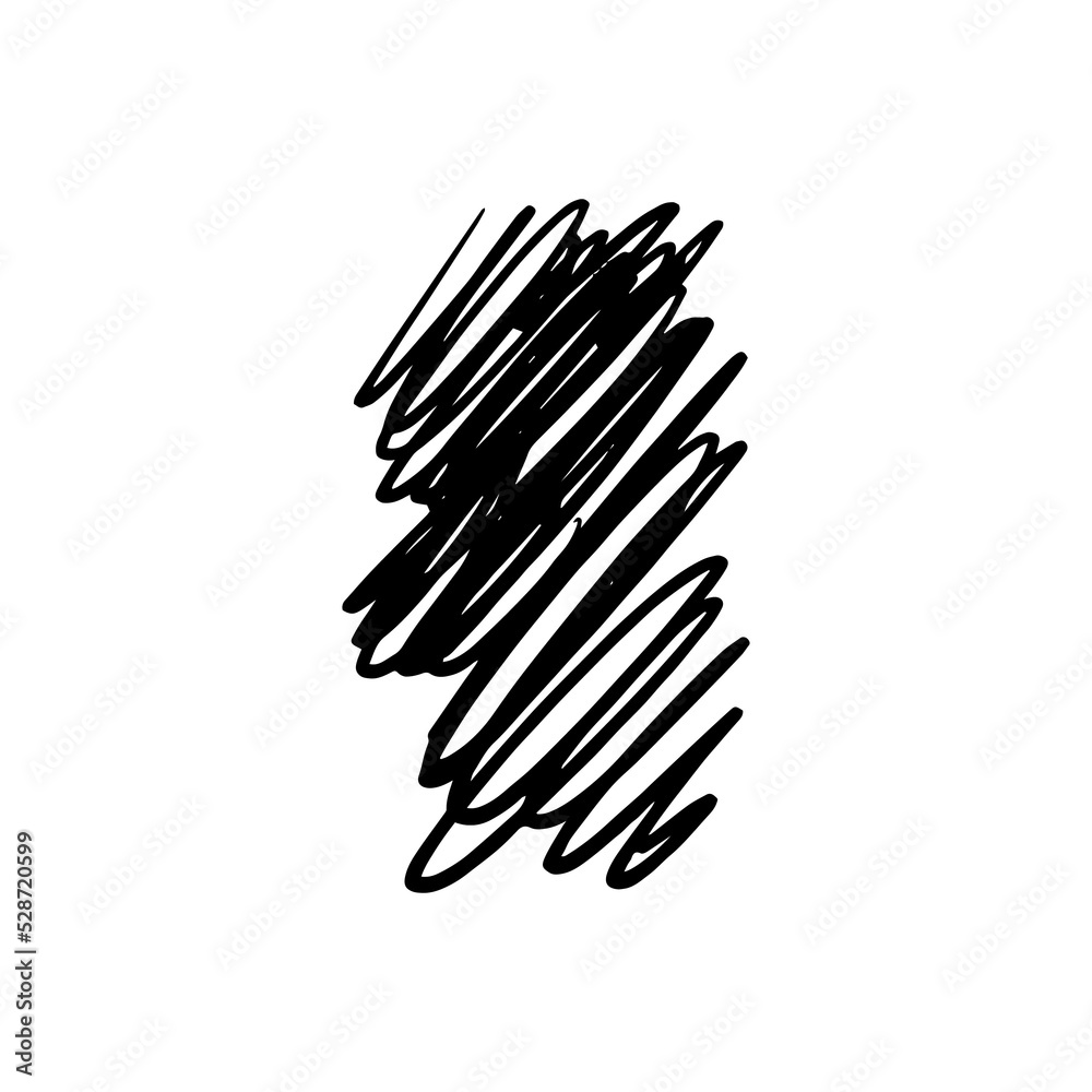Abstract scribble line in hand drawn illustration design Abstract scribble line in hand drawn illustration design