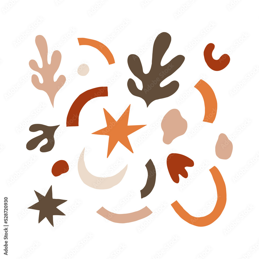 abstract autumn shape illustration for design element abstract autumn shape illustration for design element