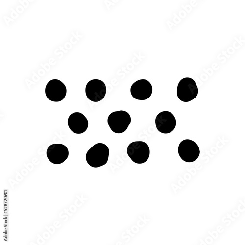 polkadot pattern in egypt symbol. simple icon for design element
