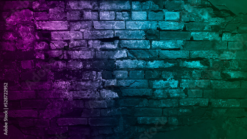 Fotografia Toned brick wall