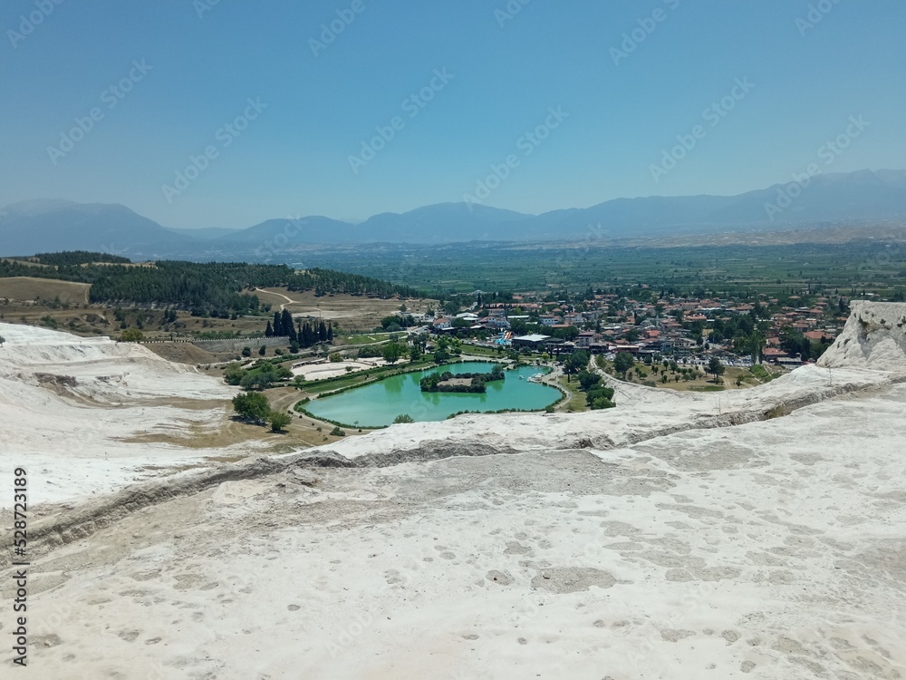Pamukkale - the tavertine terrace formations in Turkey