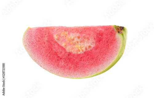 Pink Guava slice isolated on transparent png