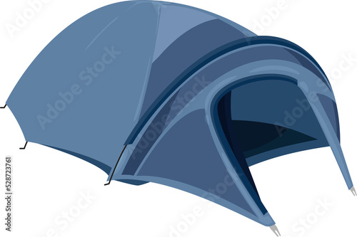 One room camping tent  blue outdoor marquees icon