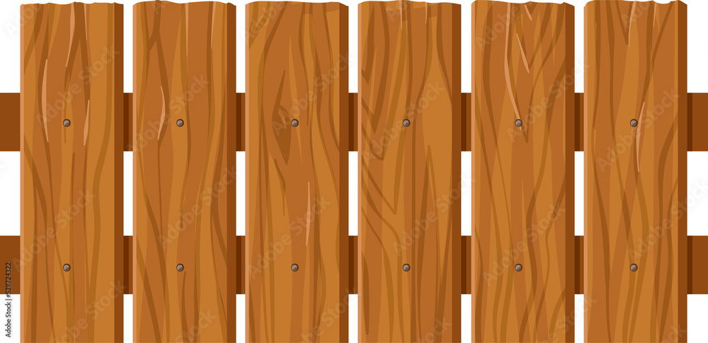 Horse barrier cartoon icon, rural fence of wood Horse barrier cartoon icon, rural fence of wood