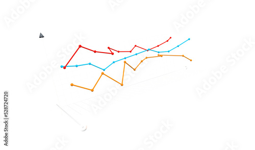 Financial graph and chart. ...
