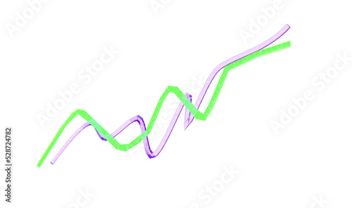 Financial graph and chart. ...