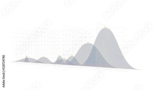Financial graph and chart. ...