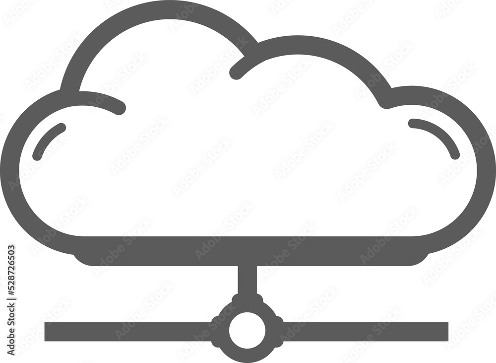 Storage cloud data upload or download outline sign Storage cloud data upload or download outline sign