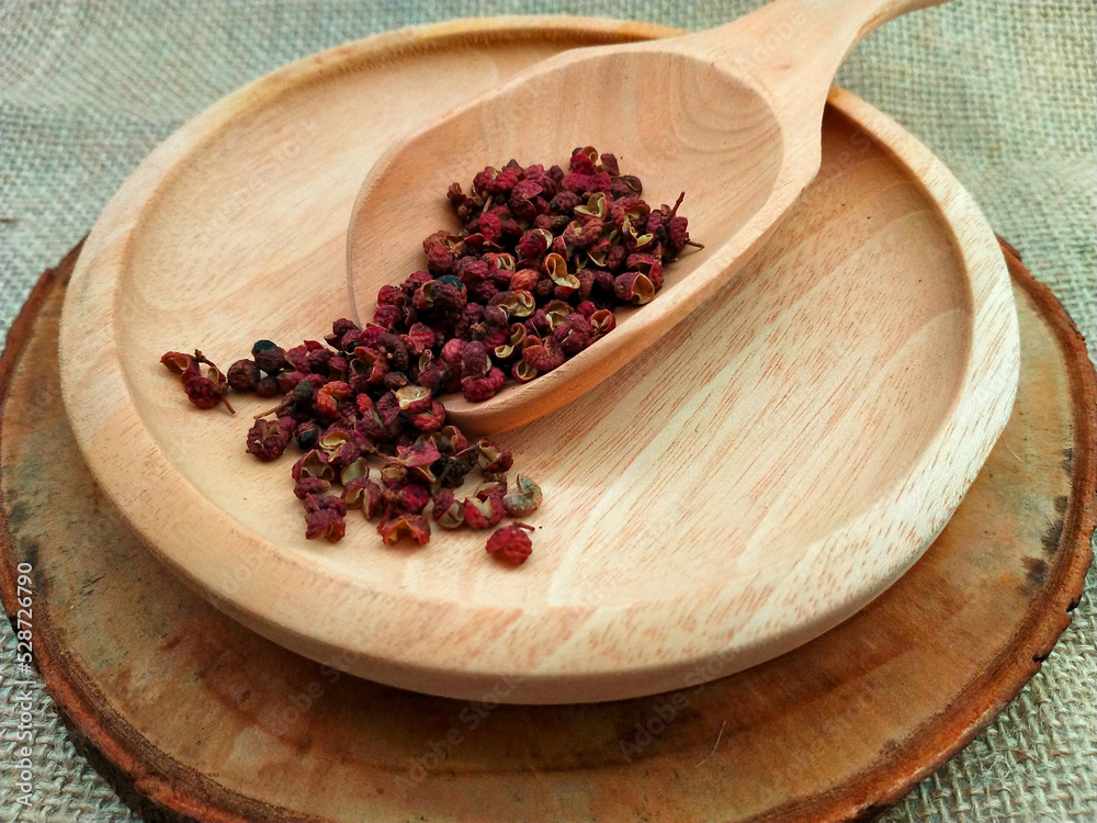 Sichuan pepper or Szechuan peppercorn or Chinese prickly ash or Mala