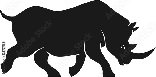 Photography African rhinoceros, safari hunt animal silhouette