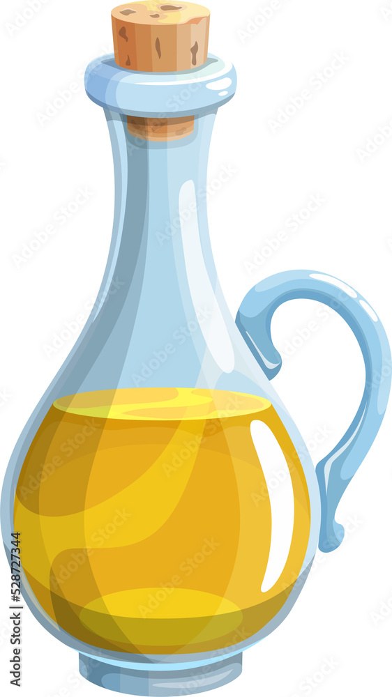 Bottle of organic soy oil, organic salad dressing