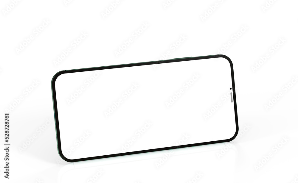 Smartphone. Mobile phone Template. Telephone 3d