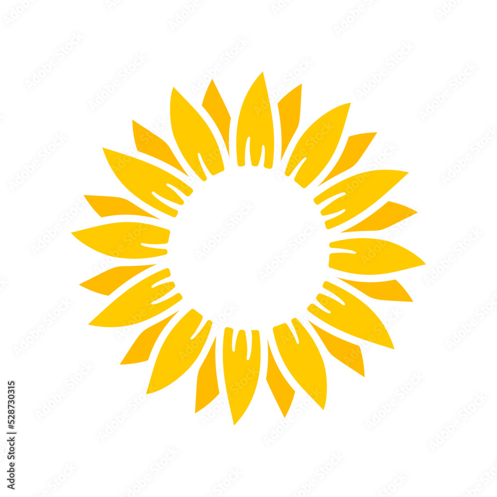 Yellow sunflowers bloom in spring. for decorating welcome sign Yellow sunflowers bloom in spring. for decorating welcome sign