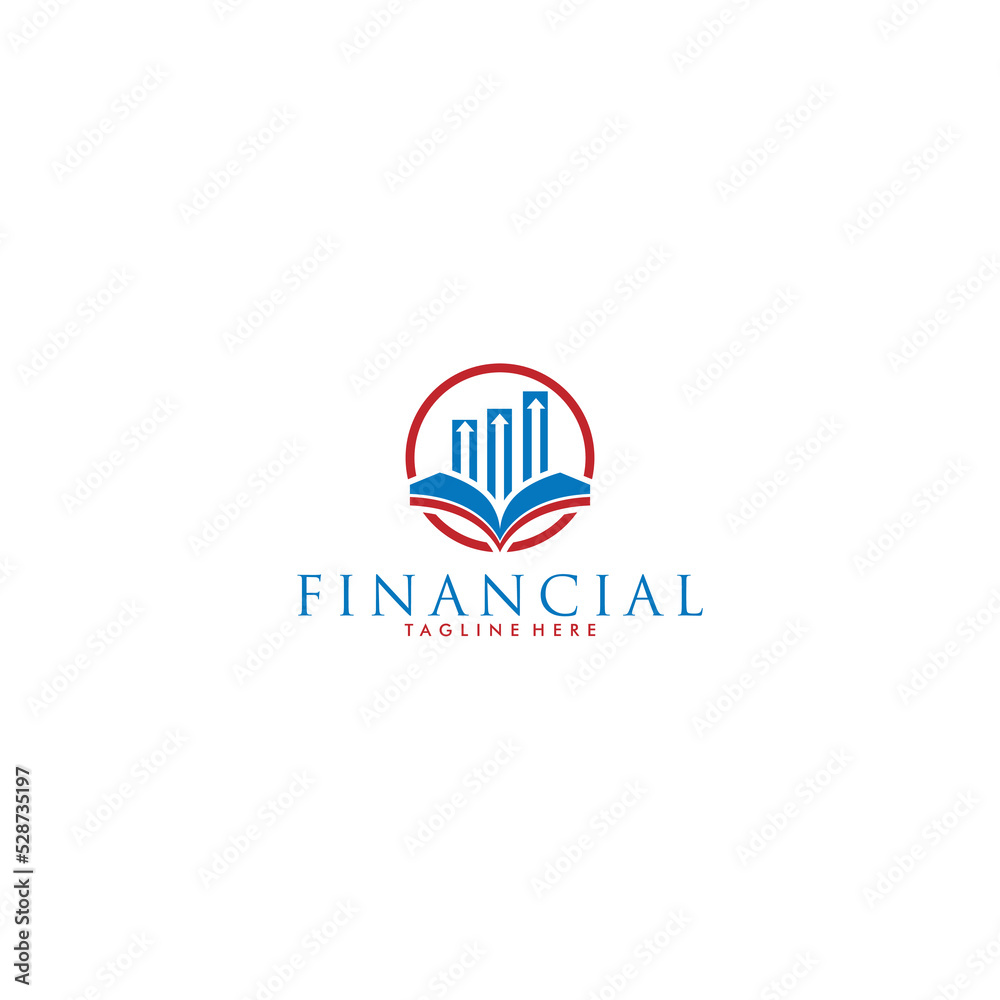 financial symbol vector design logo
