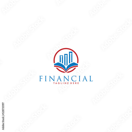 financial symbol vector design logo