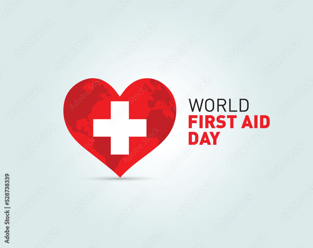 World First Aid Day. Global observance held on the second Saturday in September. World first aid day concept Vector Illustration. World First Aid Day. Global observance held on the second Saturday in September. World first aid day concept Vector Illustration.